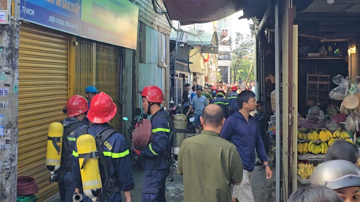 Vu chay khien mot nguoi tu vong. Anh: Anh Tu