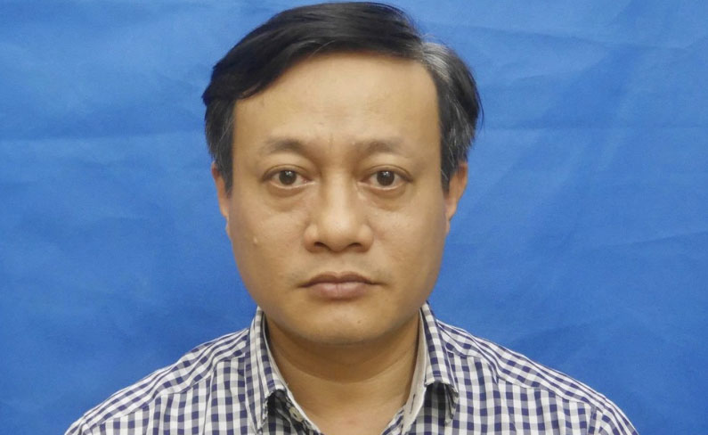 Bị can Phạm Quang Thiện bị điều tra về hành vi tuyên truyền chống nhà nước. Ảnh: Bộ Công an