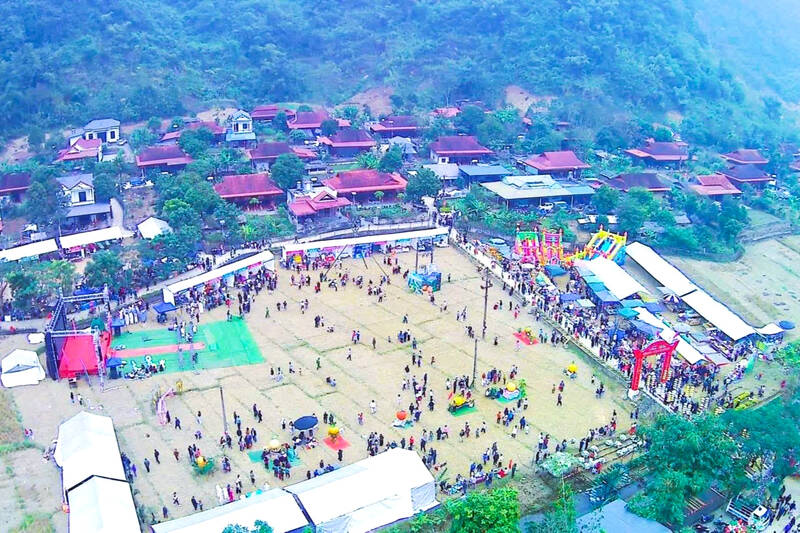 Ngay hoi Van hoa cac dan toc va Ngay hoi cam xa Muong Coi nam 2025 duoc to chuc tai ban Tan Tuong Hop. Anh: Nhat Minh