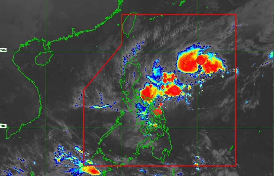 La depresion tropical de quan thao frente a la costa de Filipinas. Foto: PAGASA