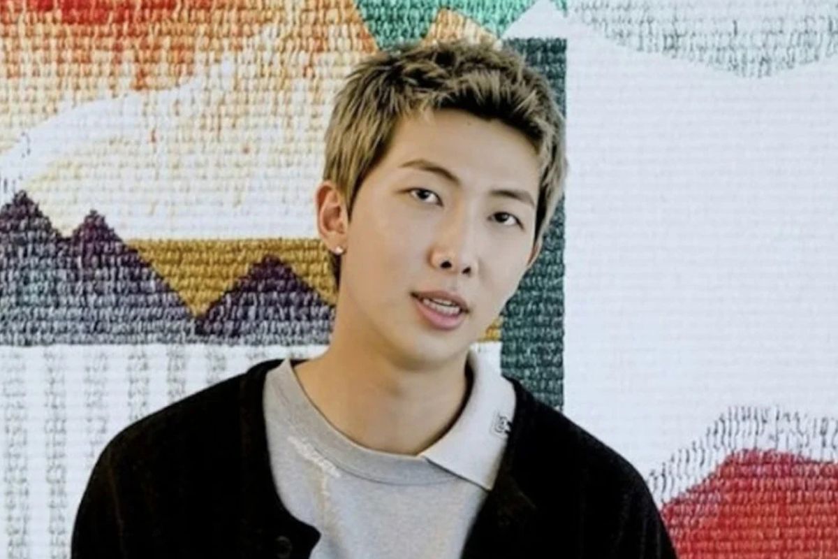 Male rapper RM - leader of BTS. Photo: Lotte