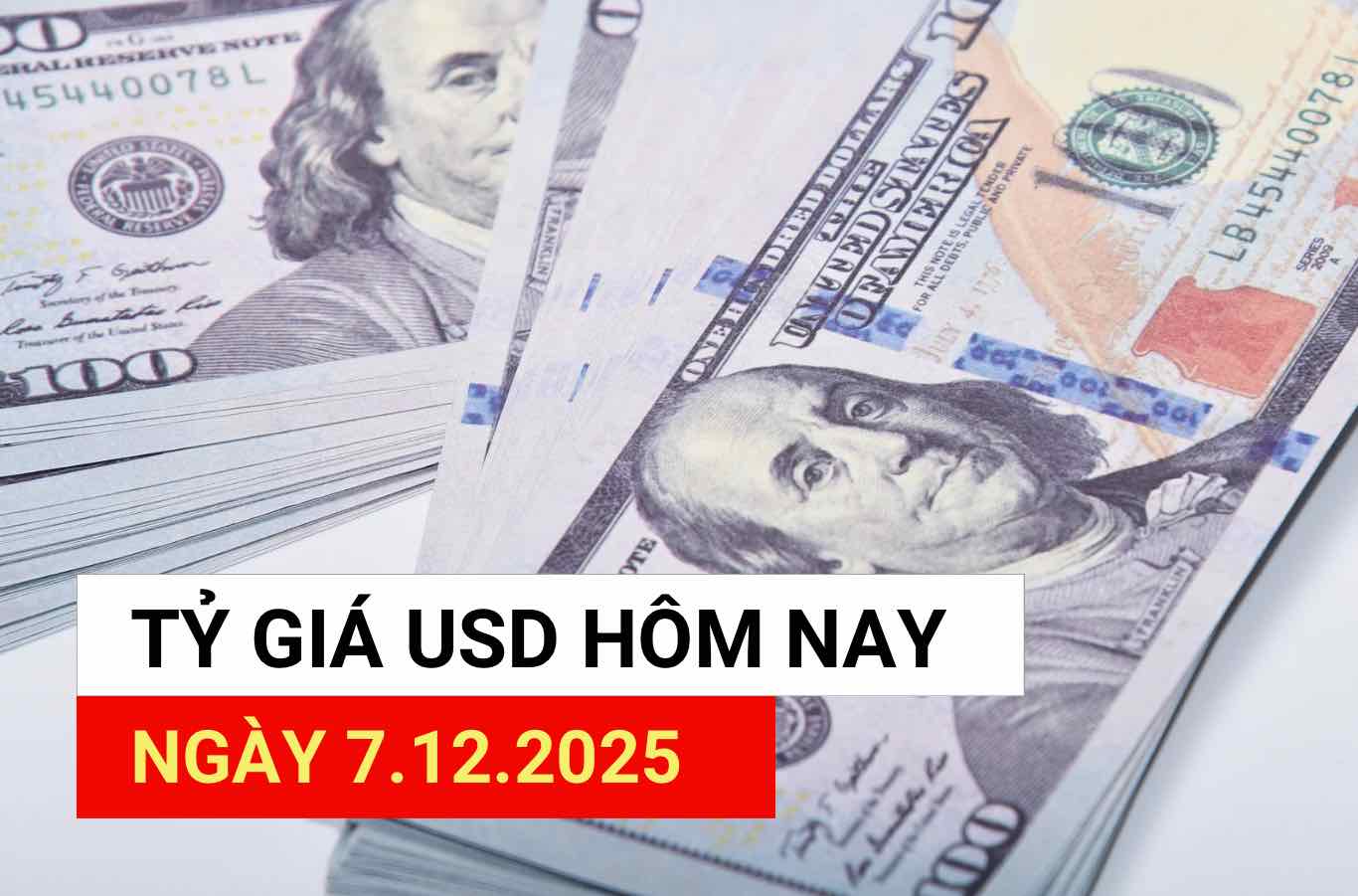 USD exchange rate today 7.12.2025.