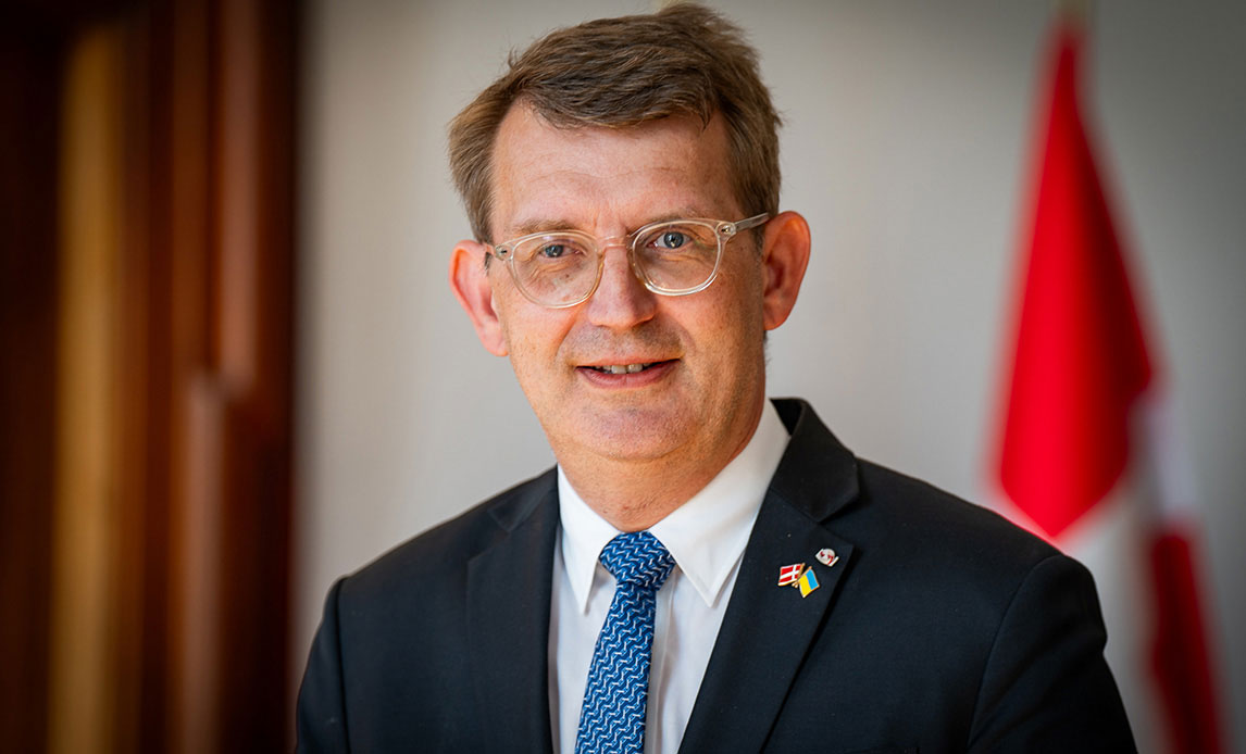 Bo truong Quoc phong Troels Lund Poulsen. Anh: Bo Quoc phong Dan Mach