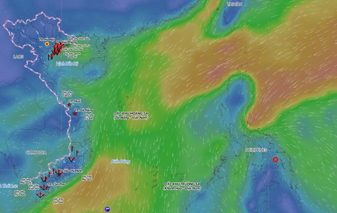 칸호아와 많은 지역에서 열대 저기압에 대응하는 방법을 가지고 있습니다. 출처: 베트남 재해 감시 시스템