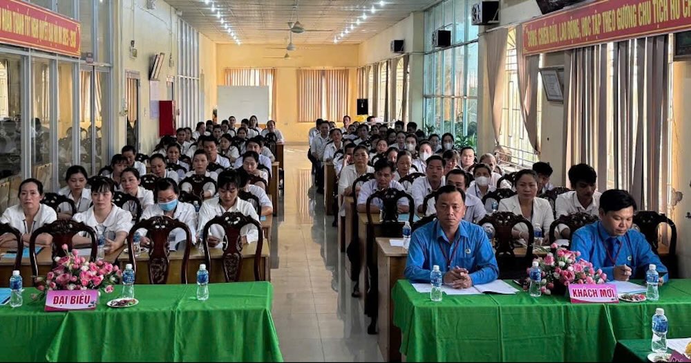 Quang canh Dai hoi CDCS Cong ty Co phan Thuc pham Bich Chi, tinh Dong Thap lan thu XXI, nhiem ky 2025 – 2030. Anh: Luu Hung. 