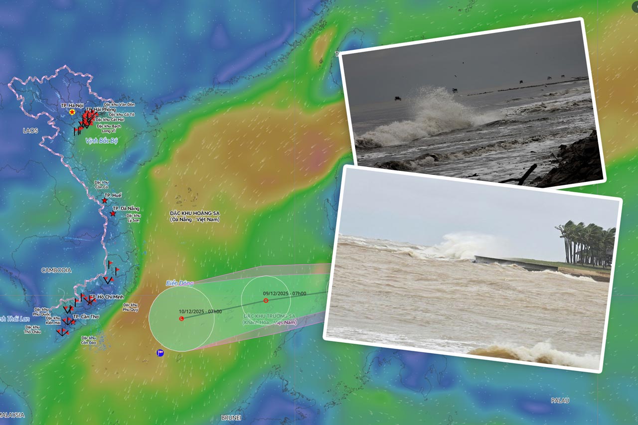 Forecast of bad weather areas in the next 2 days