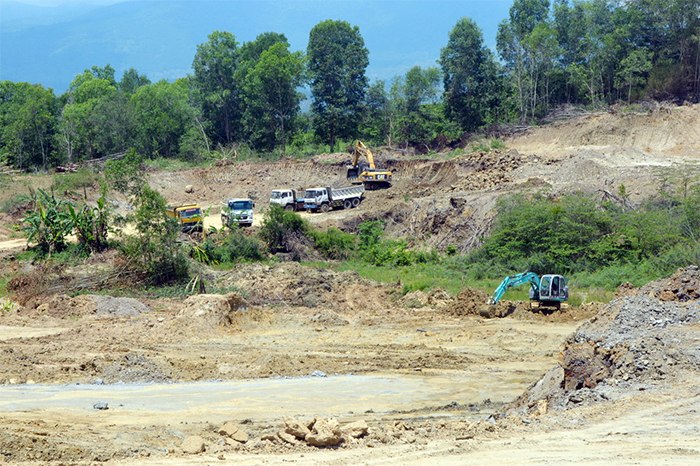 A clay mining site of Lam Vien Brick and Tile Factory Limited in Lam Dong. Photo: Than Hy ( Photo taken in May 2022)