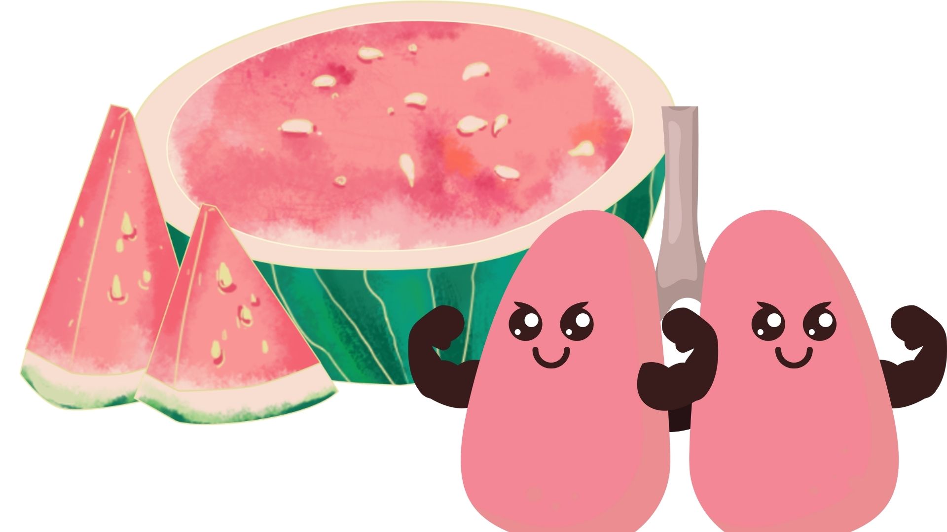 Watermelon is one of the fruits that are good for the kidneys. Graphics: Thuc Quyen