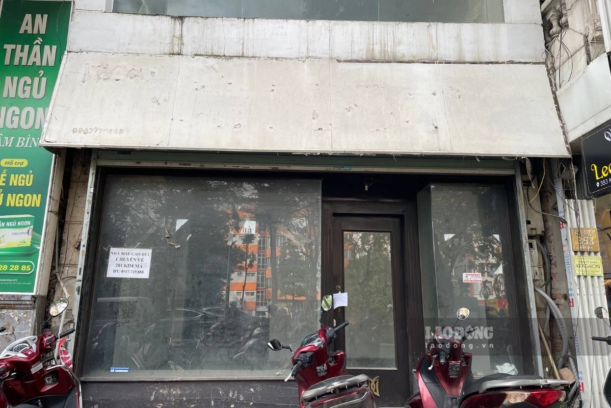 Mặt bằng trên con phố Kim Mã luôn nằm trong làn sóng trả mặt bằng, chấm dứt hợp đồng cho thuê.