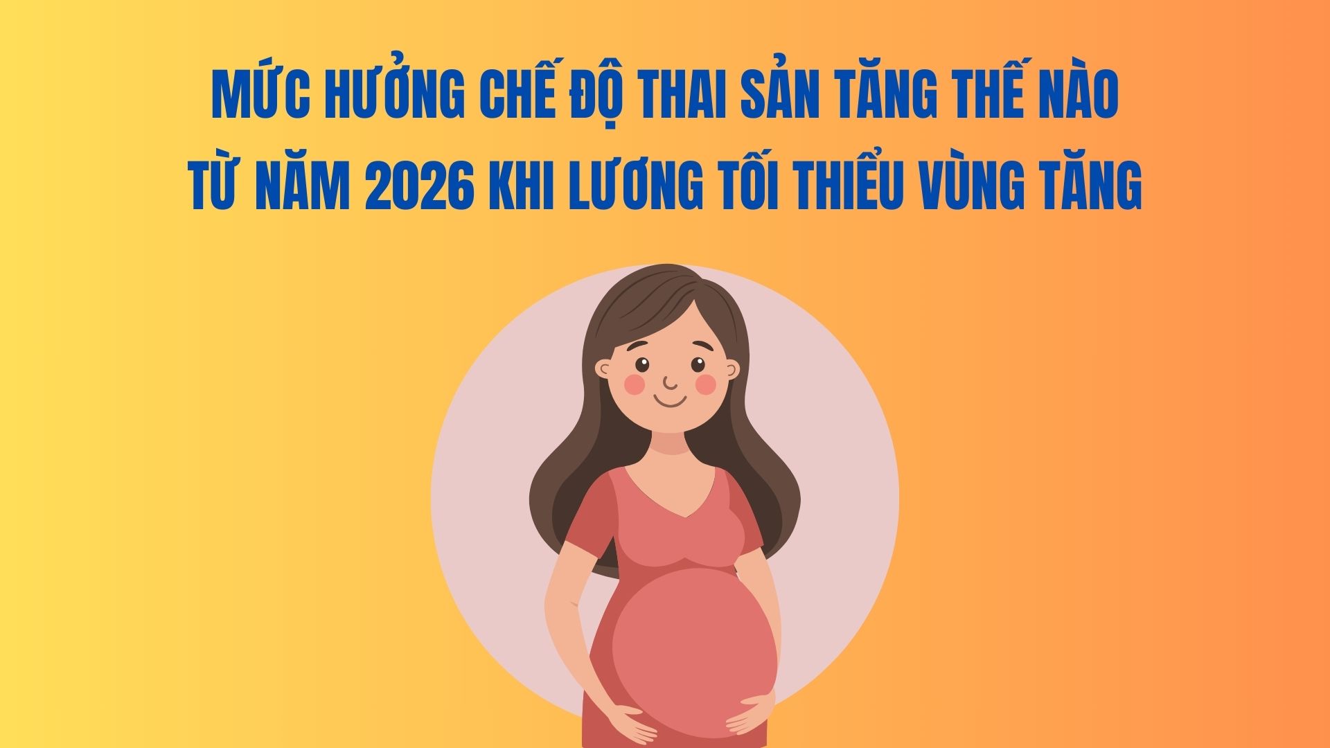 How will the maternity benefits increase from 2026 when the regional minimum wage increases