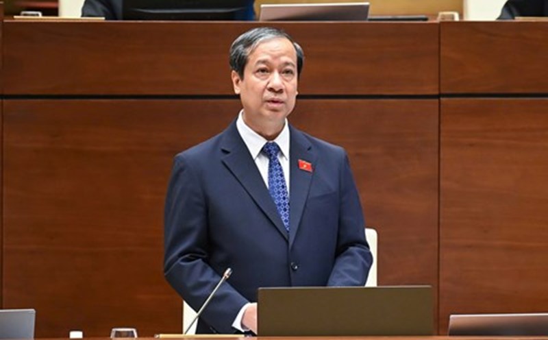 Bo truong Nguyen Kim Son. Anh: Media Quoc hoi