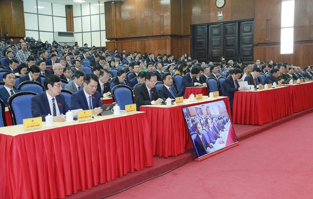 Cac dai bieu tham du ky hop. Anh: Le Hoi