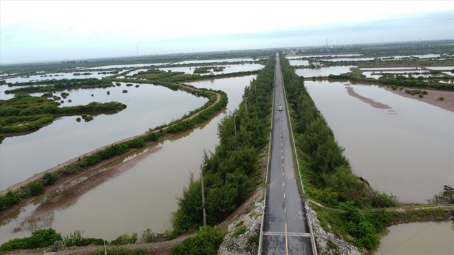 Vùng ven biển Hưng Yên được đầu tư phát triển đồng bộ, hướng tới bền vững và an toàn. Ảnh: Lương Hà