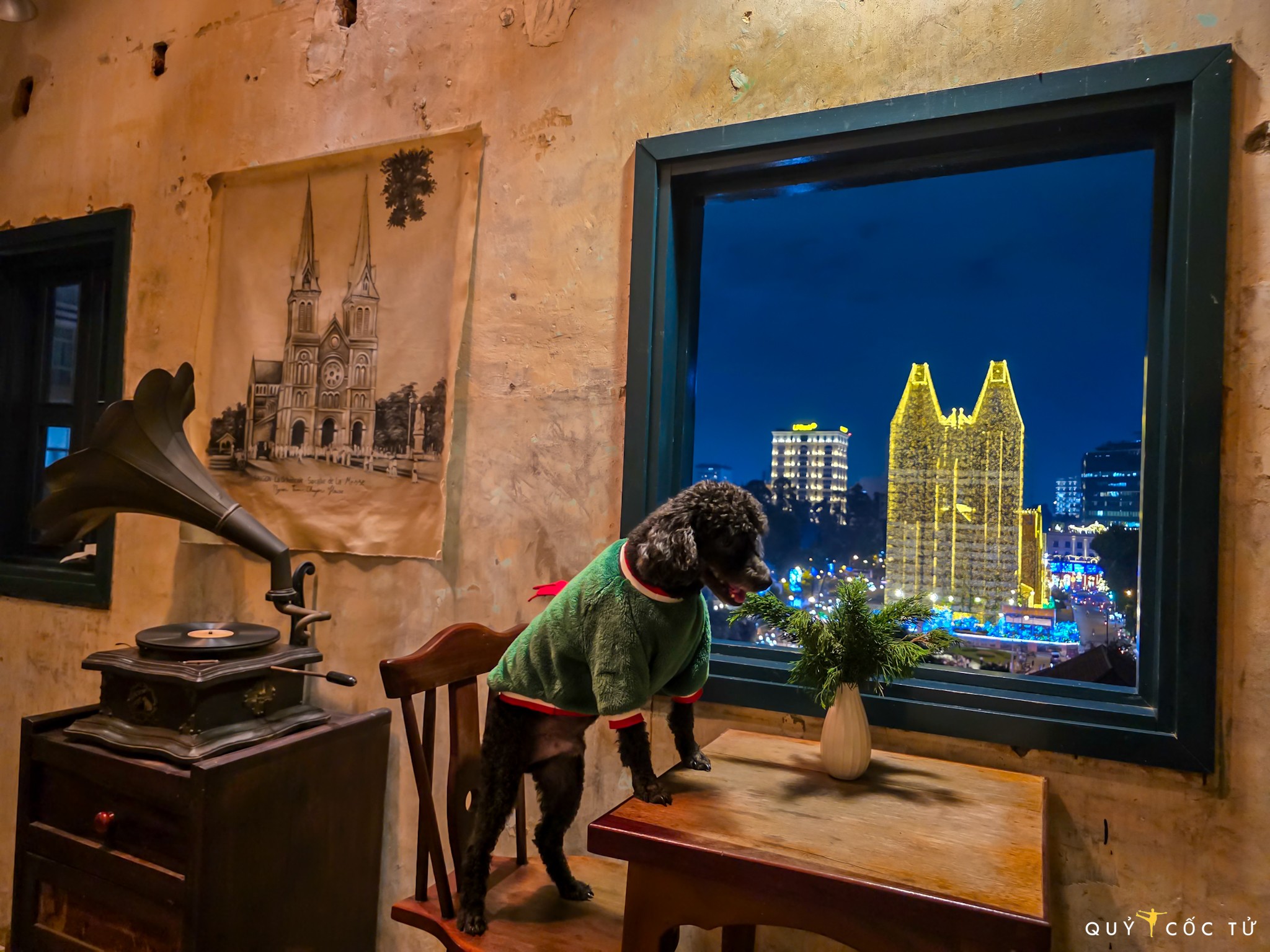 Mot goc ngam toan canh nha tho chinh toa Duc Ba Sai Gon duoc nhiep anh gia Ngo Tran Hai An chia se. Cac toa nha, quan ca phe, trung tam thuong mai xung quanh nha tho deu co cac goc ngam dep tu tren cao huong ve cong trinh noi bat nay.