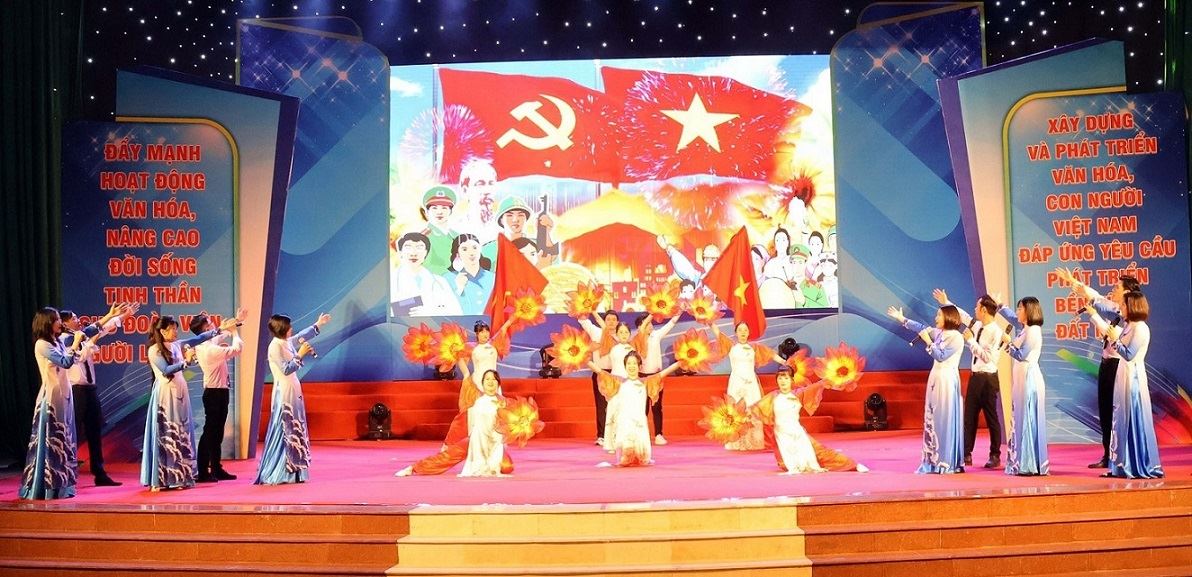 Các tiết mục tại Hội thi được đầu tư công phu. Ảnh: Quốc Chinh