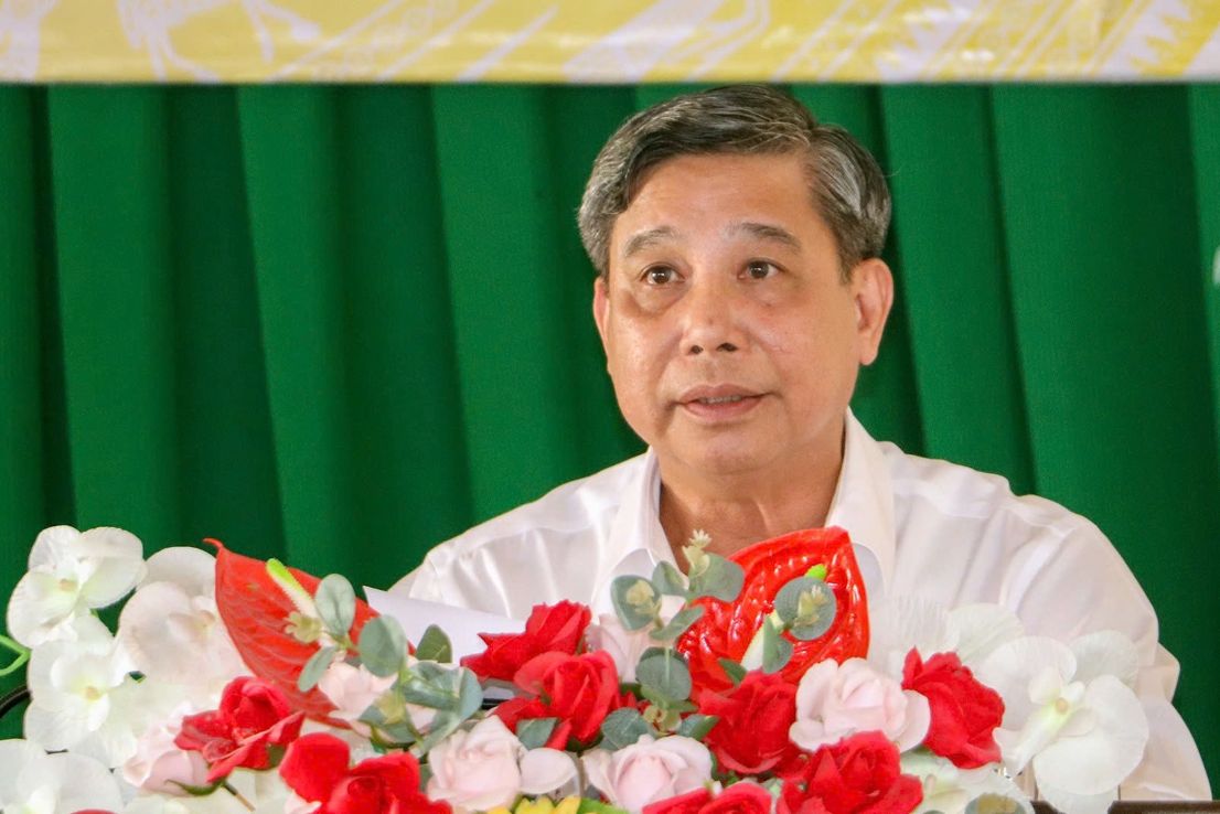 Ông Đồng Văn Thanh, Phó Bí thư Thường trực Thành ủy, Chủ tịch HĐND TP, Chủ tịch Hội đồng bầu cử TP Cần Thơ phát biểu tại Hội nghị hiệp thương. Ảnh: CHÂU ANH