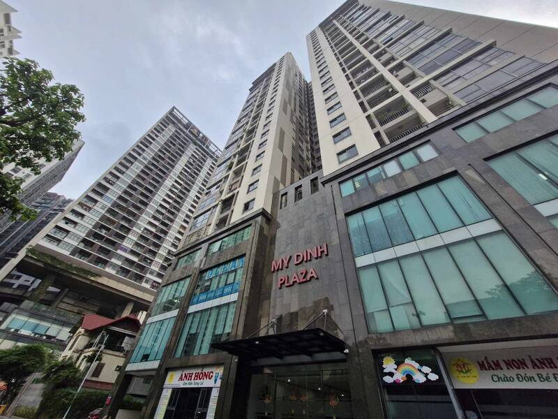 A corner of the My Dinh Plaza apartment project (Hanoi). Photo: Thu Giang