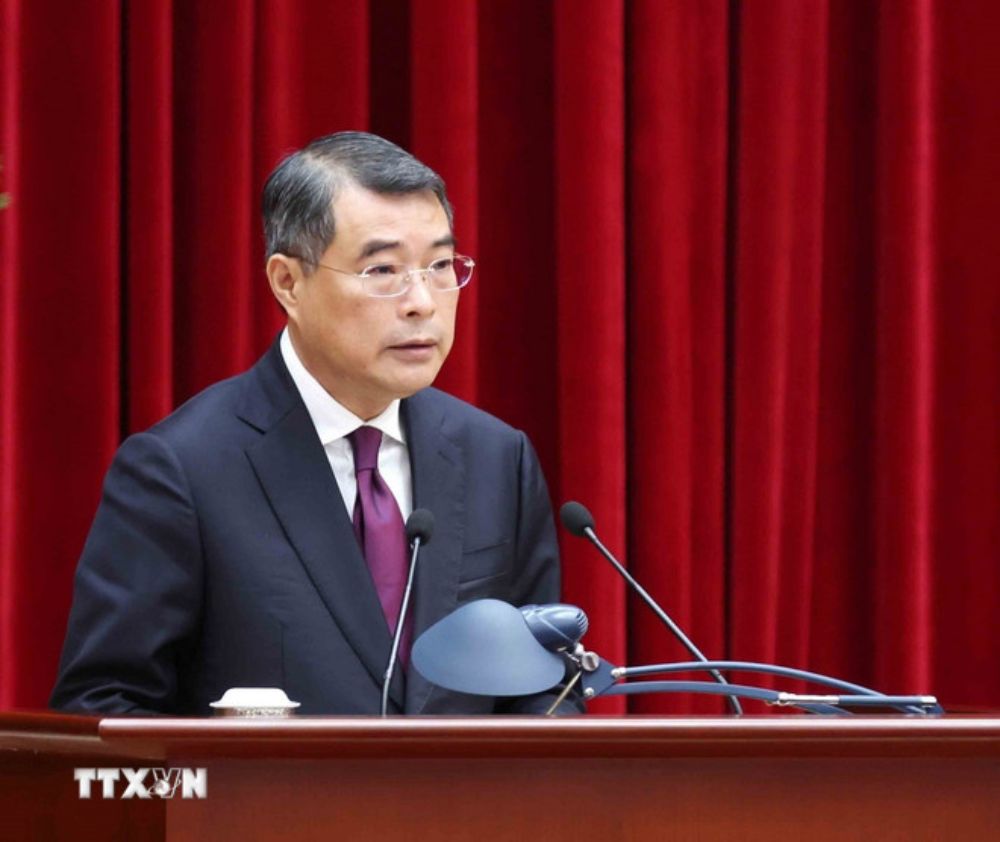 Ủy viên Bộ Chính trị, Bí thư Trung ương Đảng, Trưởng Ban Tổ chức Trung ương Lê Minh Hưng. Ảnh: TTXVN