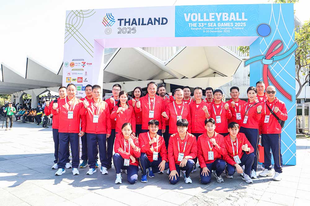 Đoàn thể thao Việt Nam quyết tâm giành thành tích cao ở SEA Games 33. Ảnh: Bùi Lượng