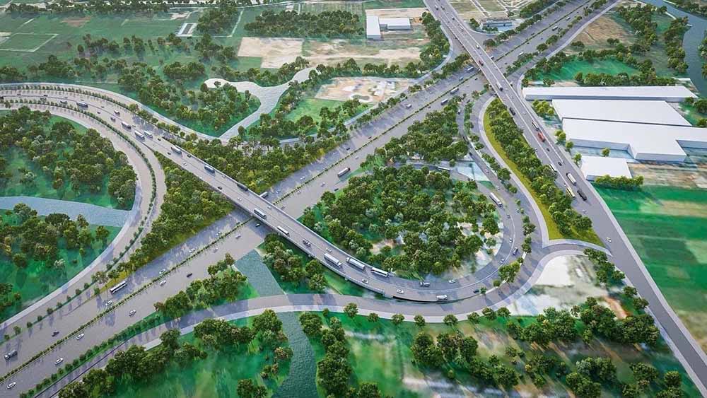 The starting point of the expressway is from Go Dau (connecting to Ho Chi Minh City - Moc Bai expressway) to the center of the former Tay Ninh province. Photo: Nhi Tran