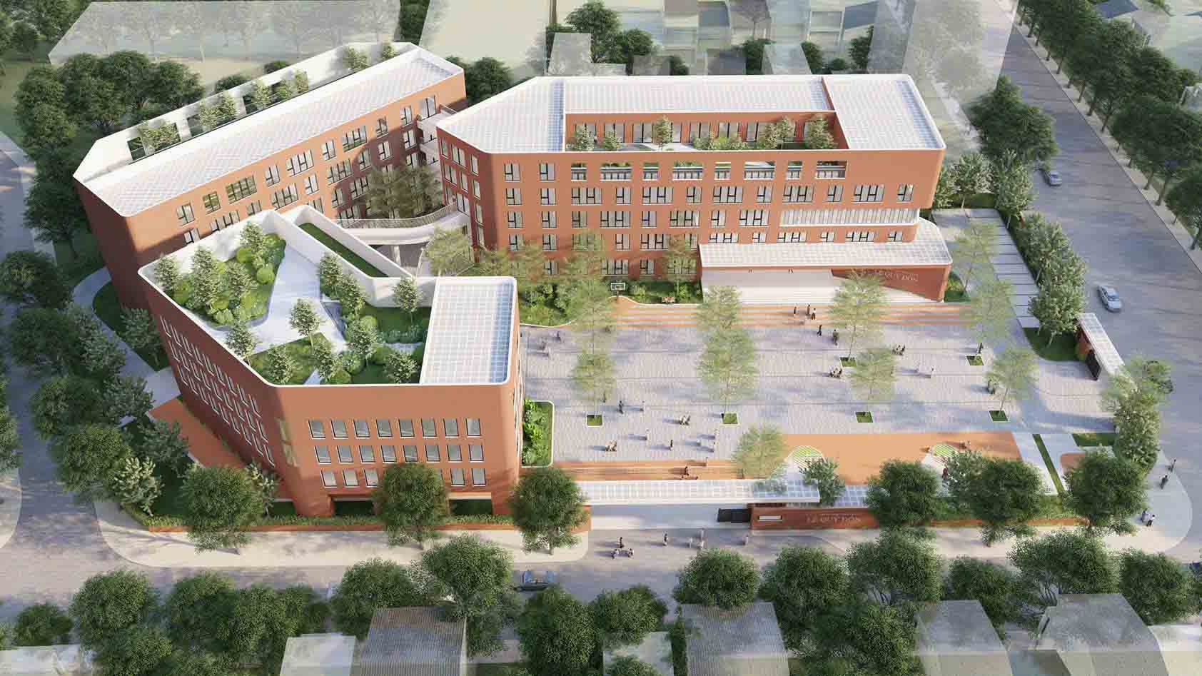 Perspective of Le Quy Don High School (Dong Da Ward, Hanoi). Photo: Dong Da Ward People's Committee