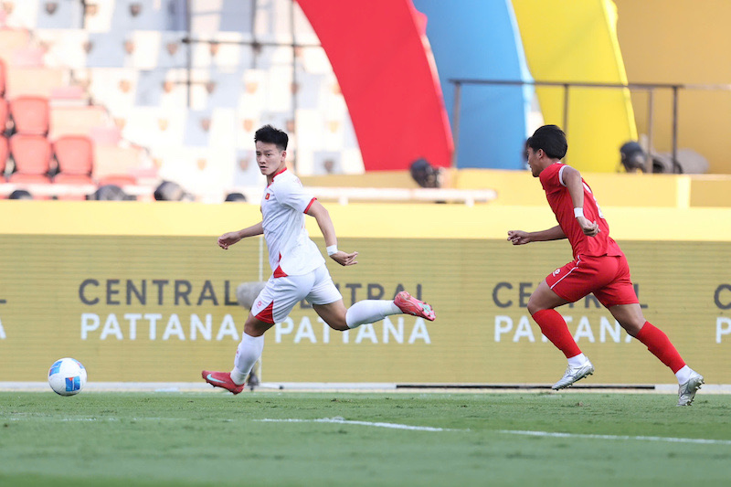 U-22ベトナム代表はSEA Games 33準決勝への切符を獲得する有利な立場。写真:ミン・ダン