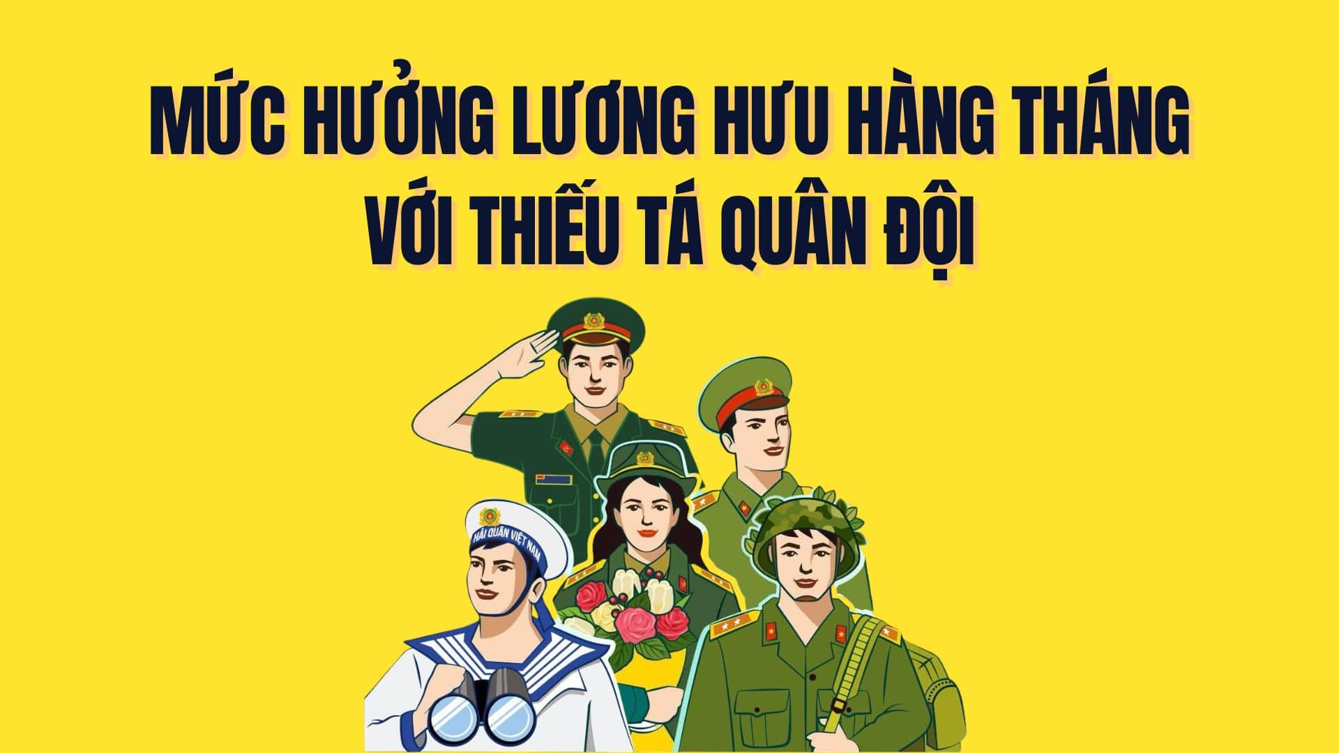 Details on how to calculate the monthly pension of an Army Major. Graphics: Tra My