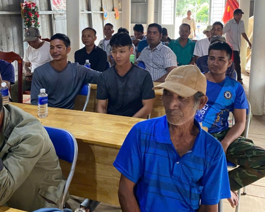 Los niveles de gobierno de la comuna de Quang Phu estan impulsando la formacion profesional para los trabajadores rurales. Foto: Thu Trang