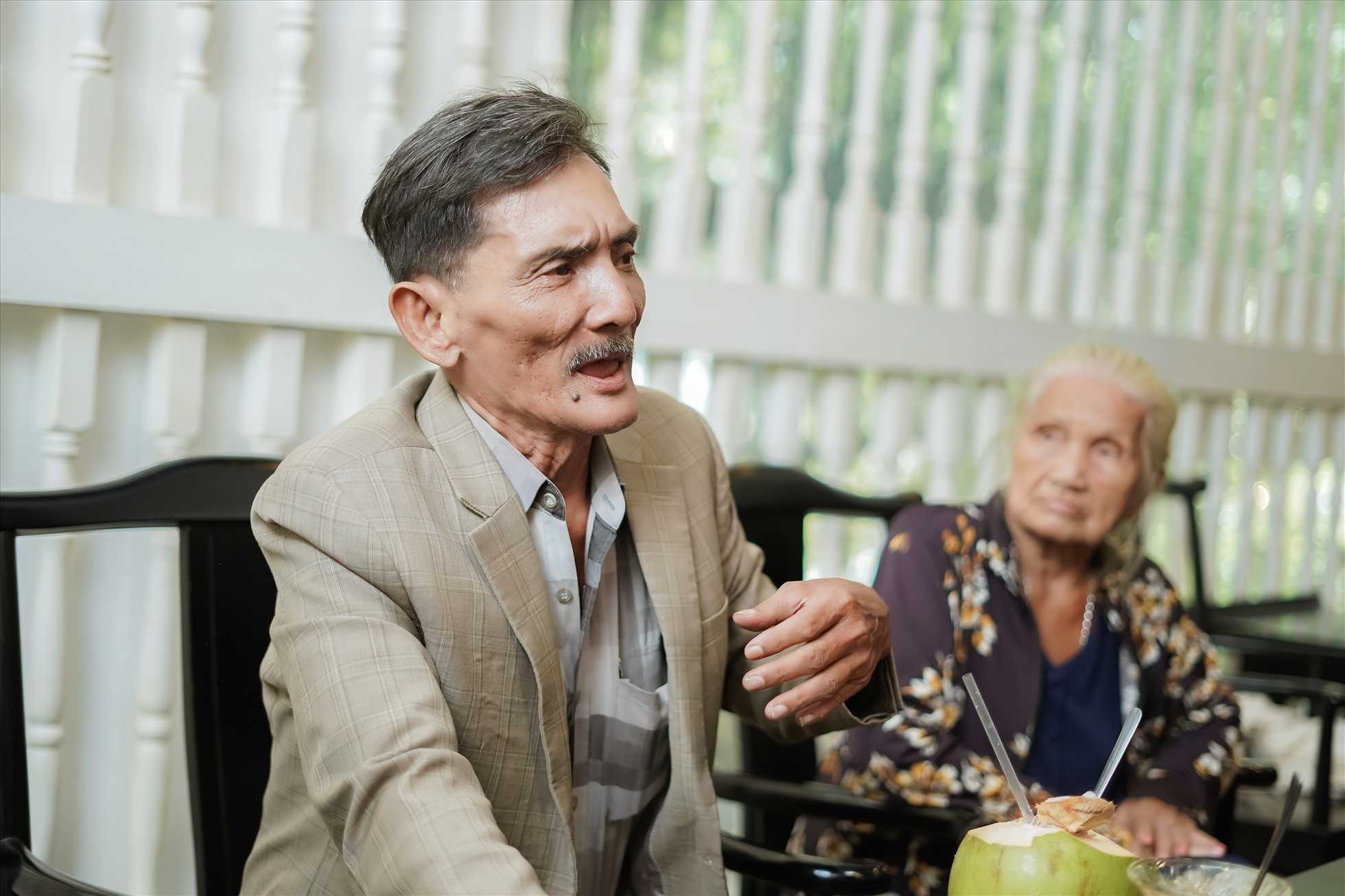 Thuong Tin trong cuoc tro chuyen voi phong vien. Anh: To Hieu.