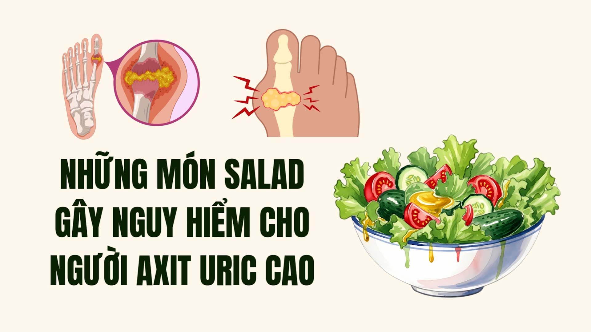 Salads that are dangerous for people with high uric acid