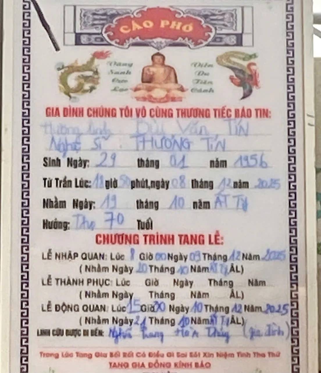 Cao pho cua co nghe si Thuong Tin. Anh: To Hieu.