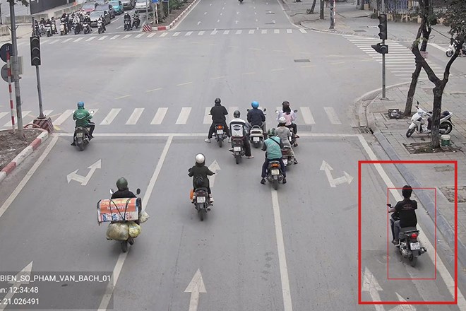 Danh sách xe máy bị phạt nguội qua camera AI tại Hà Nội từ ngày 7 - 8.12