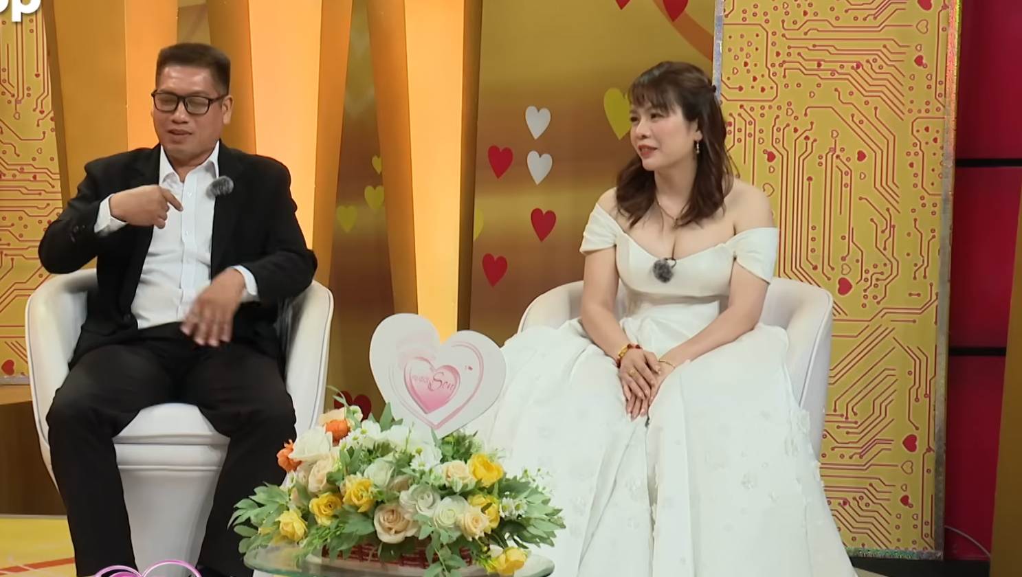 The couple at the program "Son of a Husband and a Wife". Photo: MCV Unit.