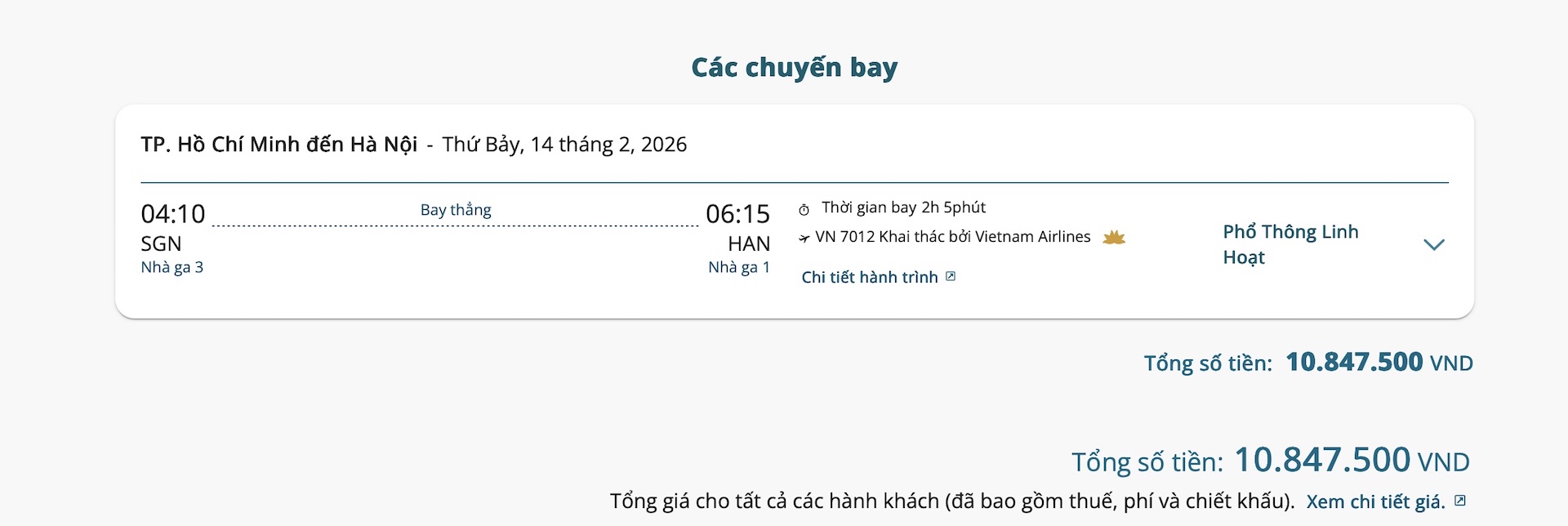 Gia ve may bay anh T da phai dat de gia dinh ve que dip Tet Am lich 2026. Anh: NVCC