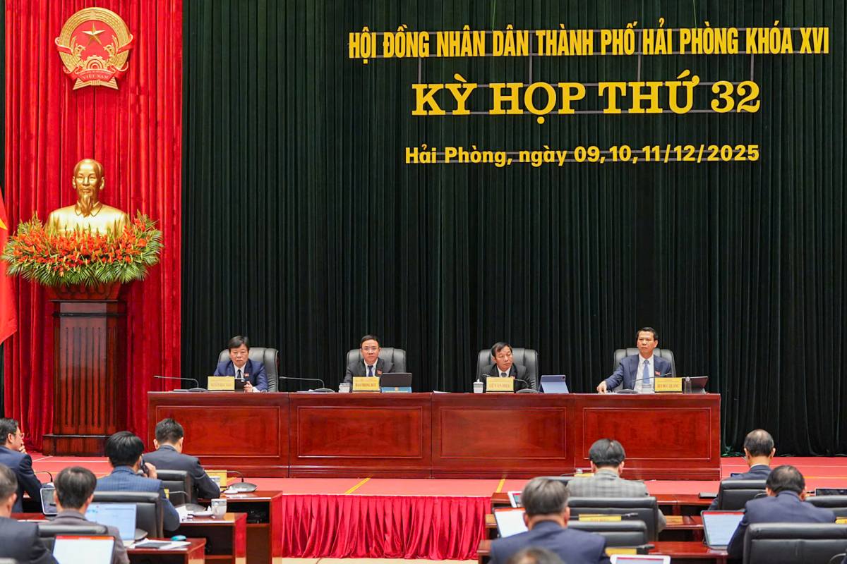 Toàn cảnh kì họp. Ảnh: Cổng TTĐT Hải Phòng