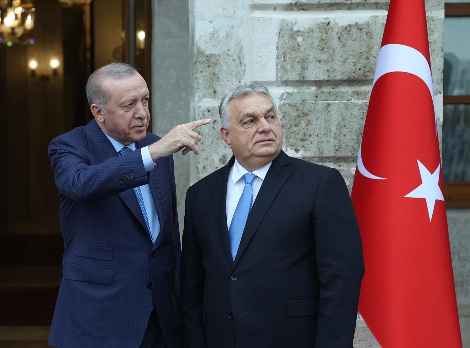 Turkish President Recep Tayyip Putin and Hungarian Prime Minister Viktor Orban have reached an agreement for Turkey to ensure Russian gas continues to flow to Hungary. Photo: Turkish presidential office