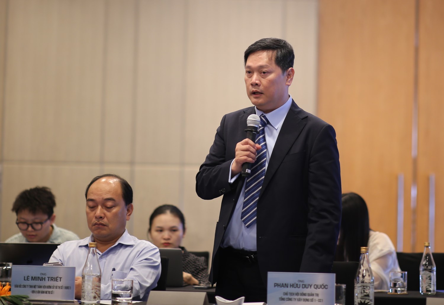 TS Phan Huu Duy Quoc - Chu tich HDQT Tong cong ty Xay dung so 1 (CC1).  Anh: Ha Khanh