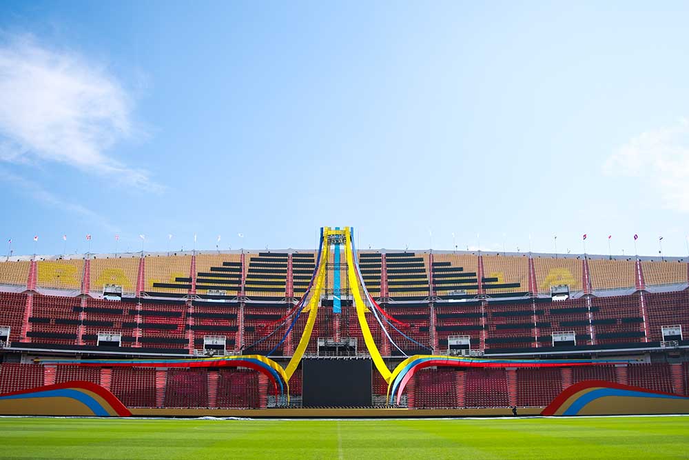 Rajamangala Stadium will host the opening ceremony of the 33rd SEA Games. Photo: Minh Dan