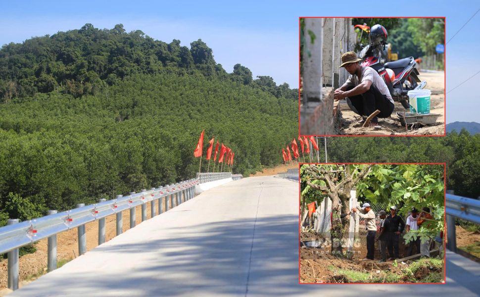 The lives of people in Canh Tien village, Canh Vinh commune (Gia Lai province) are improved when the roads are expanded and the national grid is connected. Photo: Hoai Phuong