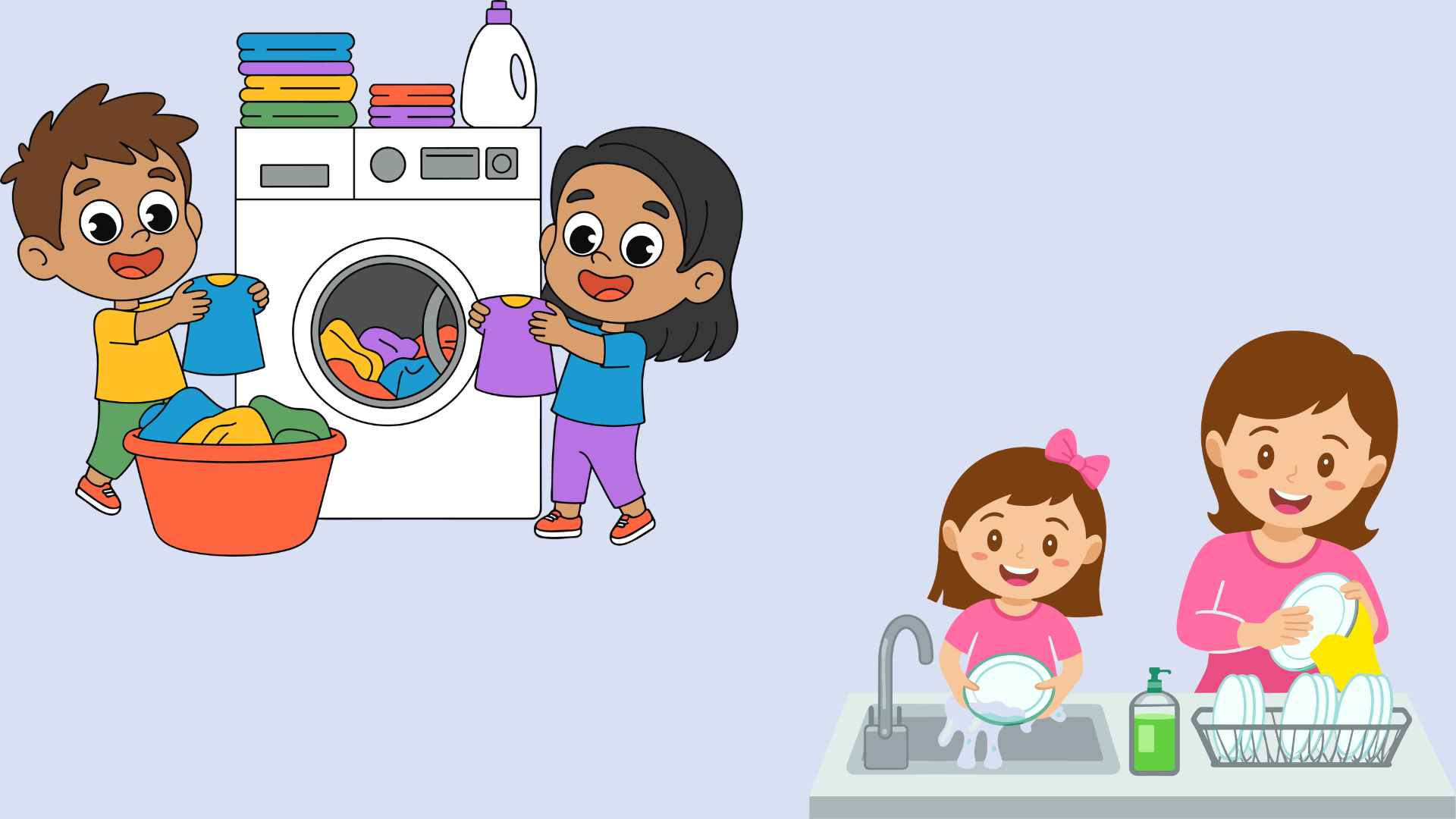 Tips to help children become independent early without pressure. Graphic photo: Hoang Loc.