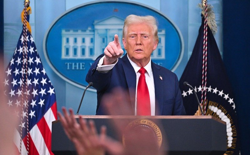 US President Donald Trump announced tariffs on goods from China, Mexico and Canada. Photo: AFP