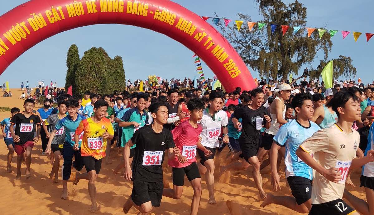 Dia hinh cat lun la mot thu thach kho cho cac van dong vien. Anh: Duy Tuan 
