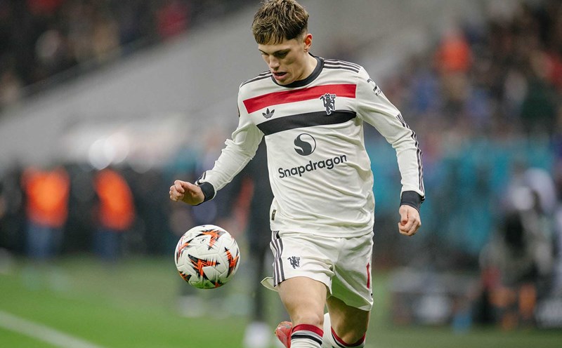 Alejandro Garnacho will not leave Man United again? Photo: AFP