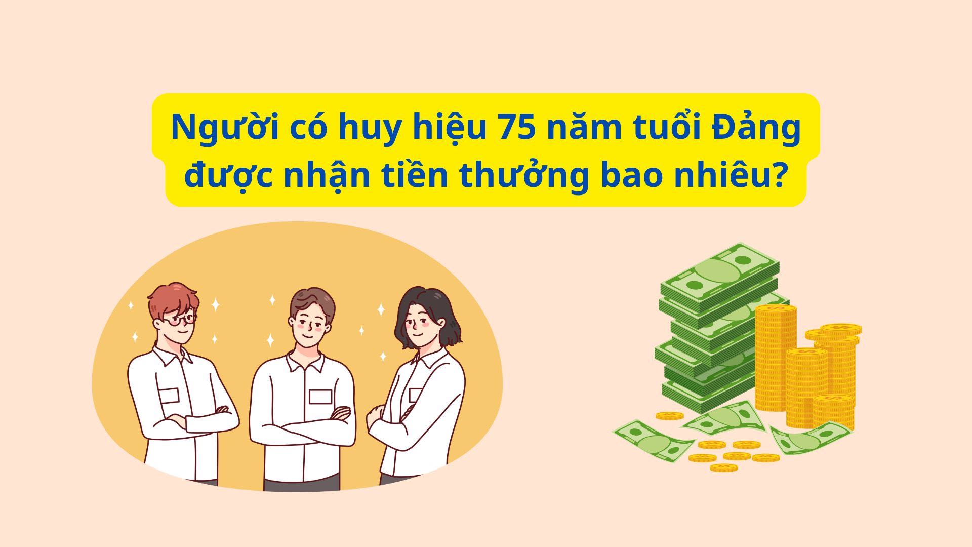 The bonus amount that comes with the 75-year Party membership badge is up to more than 23 million VND. Graphics: Nhat Minh