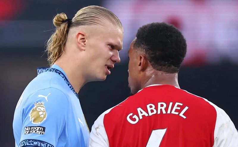 The matches between Arsenal and Man City are increasingly fierce and there are many retaliations. Photo: AFP