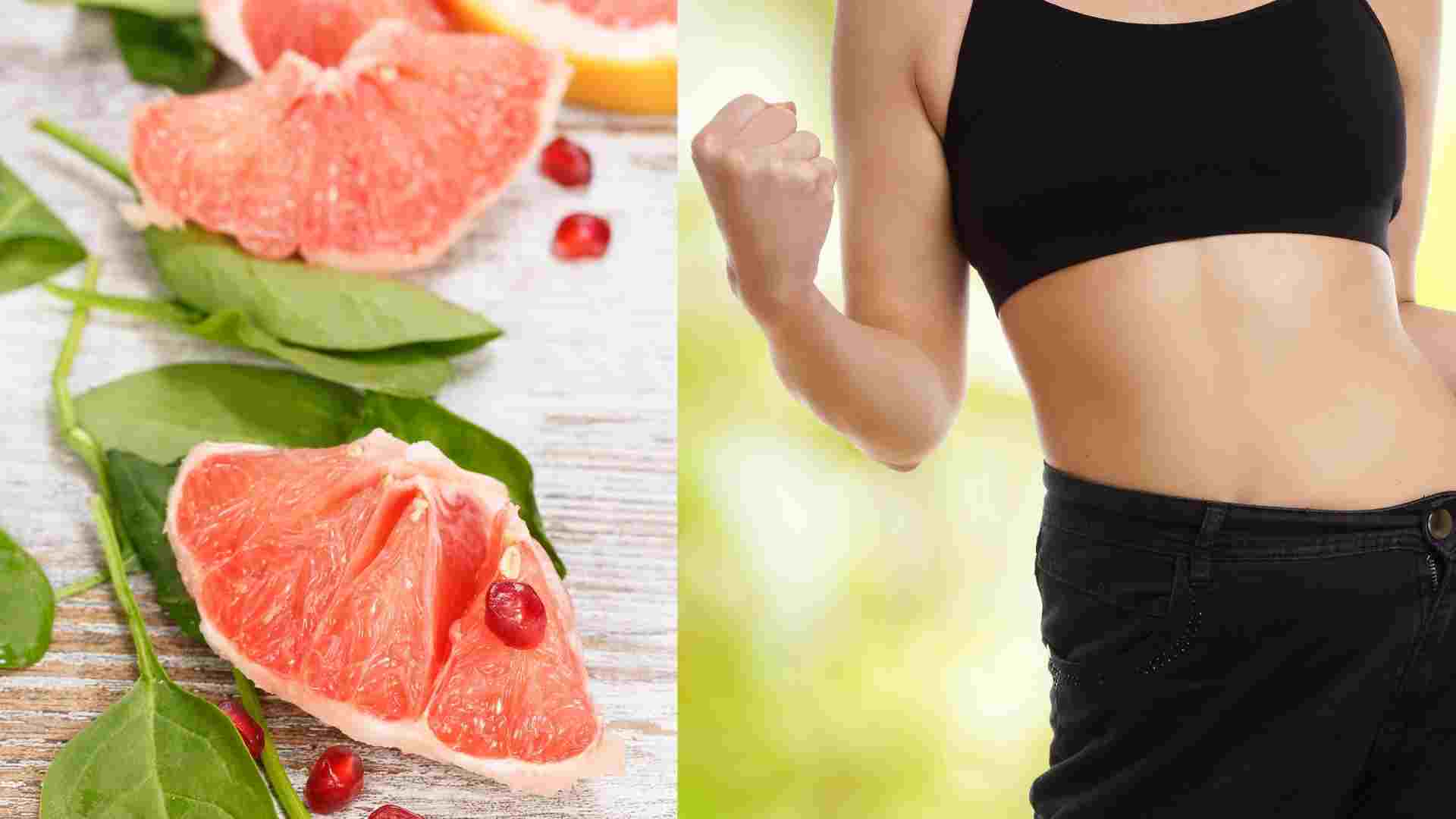 Grapefruit helps reduce visceral fat effectively. Graphics: Ha May