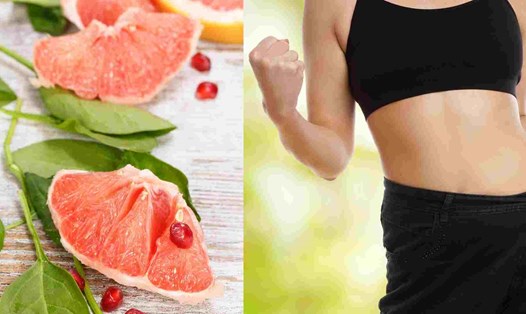 Bưởi giúp giảm mỡ nội tạng hiệu quả. Đồ họa: Hạ Mây