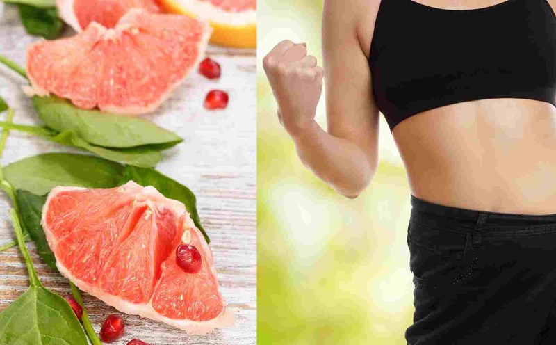 Grapefruit helps reduce visceral fat effectively. Graphics: Ha May