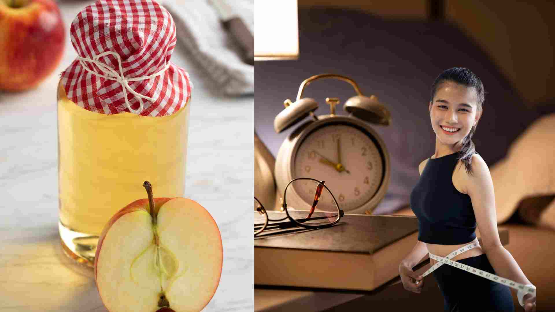 Drinking apple cider vinegar properly helps reduce visceral fat effectively. Graphics: Ha May