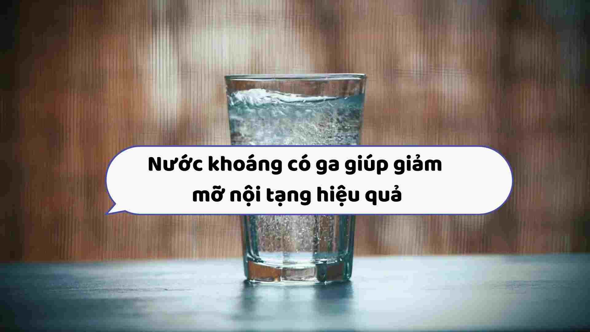 Carbonated mineral water helps reduce visceral fat effectively.